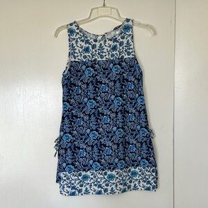 Tommy Bahama Blue Floral Dress/romper